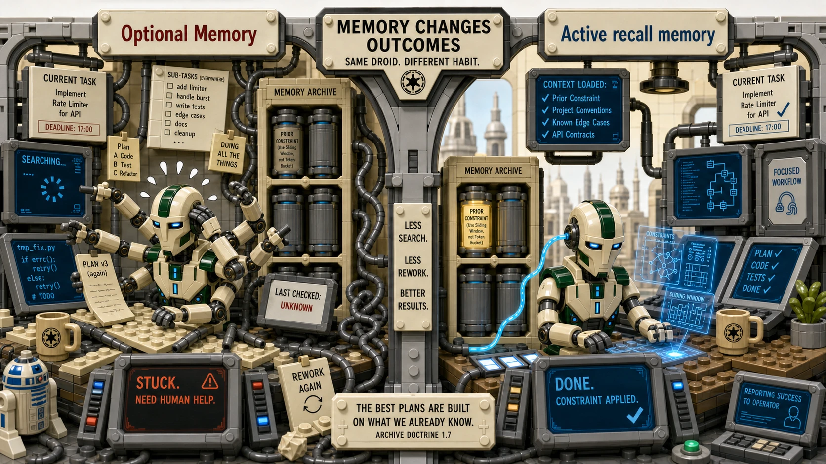 Optional memory compared with active recall